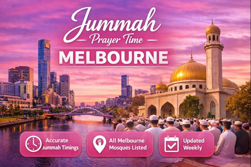 Jummah prayer time Melbourne mosque congregation
