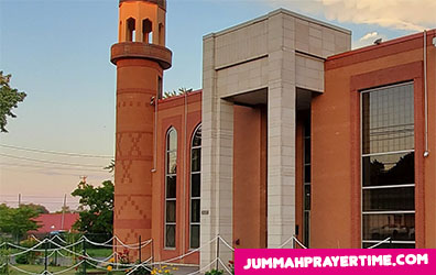 Makkah-al-Mukarramah Mosque front side view on Jummah Prayer Time Montreal