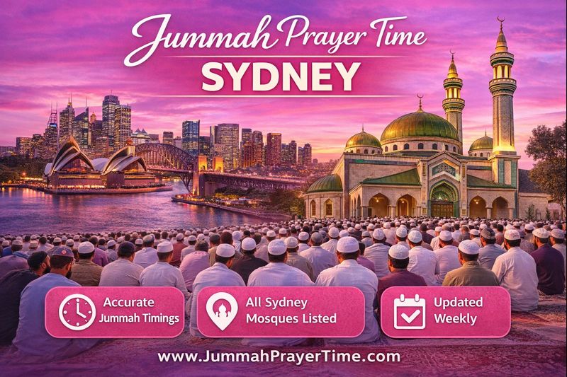 Jummah prayer time Sydney mosque congregation